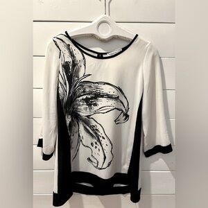 Floral Contrast Blouse – Rinascimento – Made in Italy size M